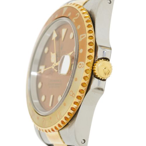 Null Rolex, GMT Master II, réf. 16713/16710, montre-bracelet en or et acier, cir&hellip;