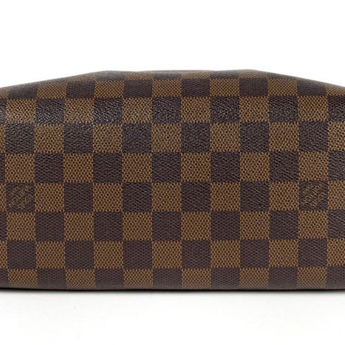 Null Louis Vuitton, Brera bag in ebony checkerboard coated canvas, brown leather&hellip;