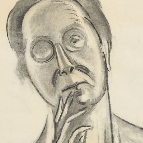 Null Alice Bailly (1872-1938), Mi retrato , 1929, carboncillo sobre papel, sello&hellip;