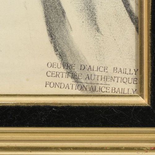 Null 爱丽丝-贝利（1872-1938），《我的肖像》，1929年，纸上炭笔，爱丽丝-贝利基金会的印章，59.5x46.5厘米证明：1980年代购买。