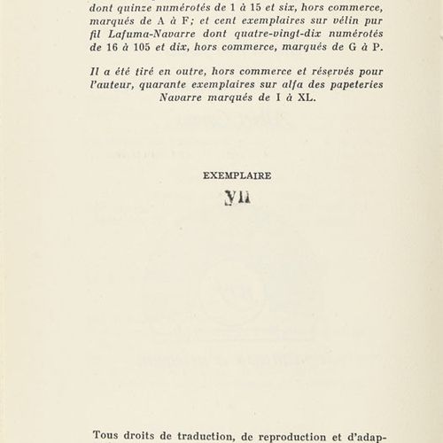 Null CAMUS (Albert). Les possédés (Die Besessenen), Stück in drei Teilen nach de&hellip;