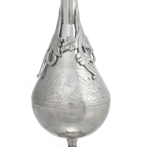 Null Rose-water aspersorium, silver, Ottoman Empire, possibly Egypt 19th c., fis&hellip;