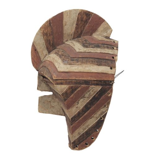 Null Kifwebe Songye mask with angular mouth projected forward and sagittal crest&hellip;