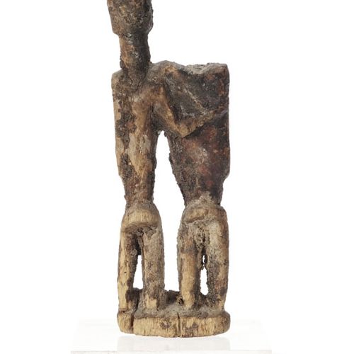 Null Sattuette of a Telem couple, wood with grey-brown crusty patina, Mali, h.17&hellip;