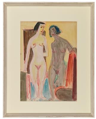 Ernst Ludwig Kirchner (Aschaffenburg 1880-1938 Frauenkirch bei Davos) 
Zwei steh&hellip;