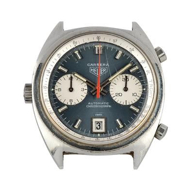 Heuer Carrera Chronograph Armbanduhr mit links montier Krone, Referenz 1153, um &hellip;