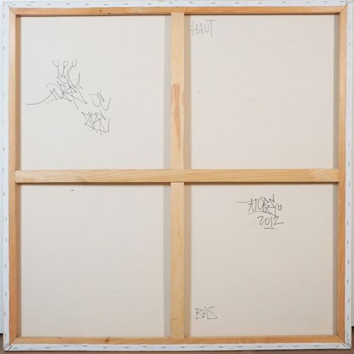 TORE (1972), "Composition" 2012, acrylique et aérosol sur toile, signée et datée&hellip;