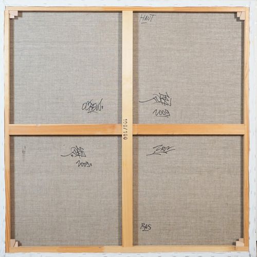TORE (1972), "Composition" 2009, acrylique et aérosol sur toile, signée et datée&hellip;