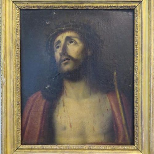 ÉCOLE FRANÇAISE de la fin du XVIIe siècle Christ au roseau
Huilesur toile (resta&hellip;
