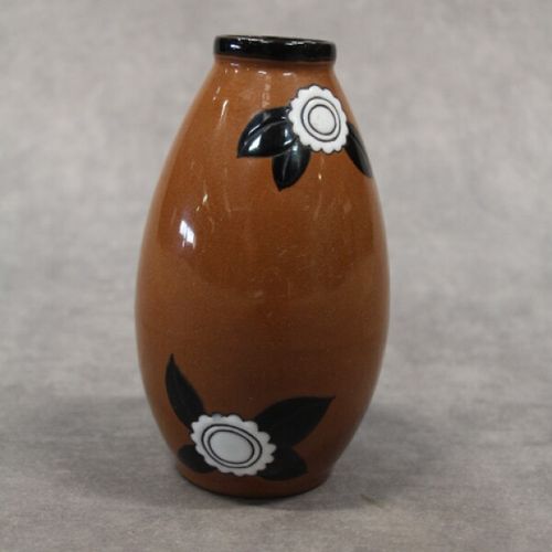 Null MONTIERES, petit vase soliflore de forme ovoïde en terre cuite à glaçure pl&hellip;