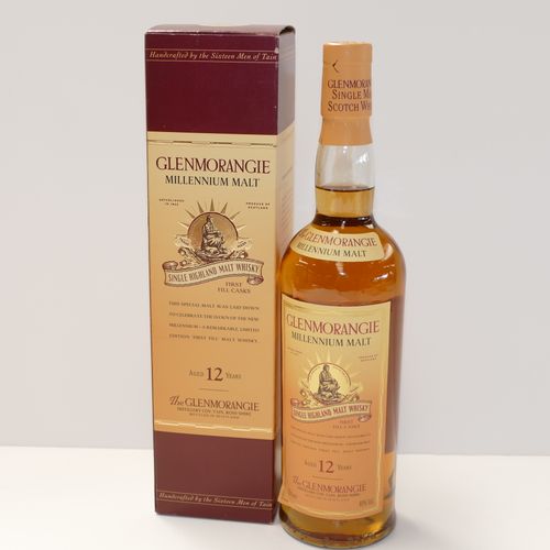 1 Btle Whisky Glenmorangie 12 ans d’âge Millennium Malt First Fill Casks en étui&hellip;