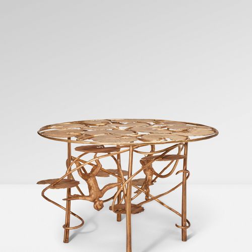 CLAUDE LALANNE (1925-2019) ■λ Table 'Lotus et Singes', 2013

Bronze doré / gilt &hellip;