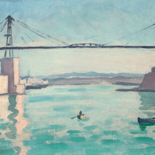 Albert Marquet (1875-1947) ∍λƒ Marseille, le pont transbordeur

signé ‘marquet’ &hellip;