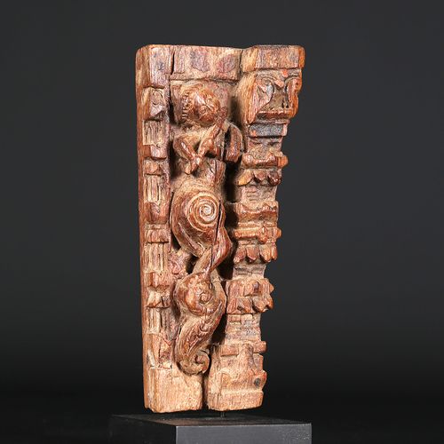 Indian carved wooden relief depicting Krishna Indisches geschnitztes Holzrelief &hellip;