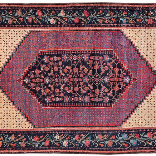 Karabagh-Teppich Azerbaijan. Around 1940, wool on wool. Staggered diamond motifs&hellip;