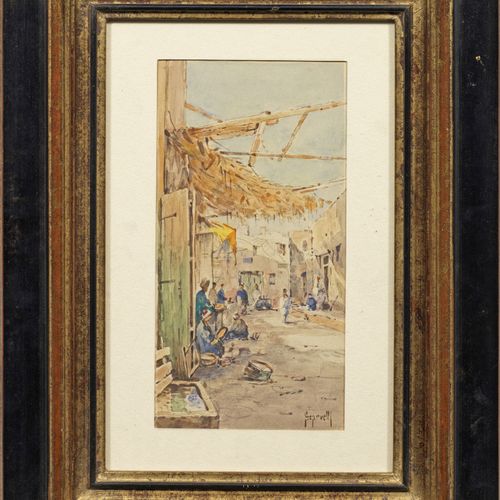 Spyridon Scarvelli (1868 Kerkyra/Corfou - 1942 idem) Scène de rue orientale Scèn&hellip;