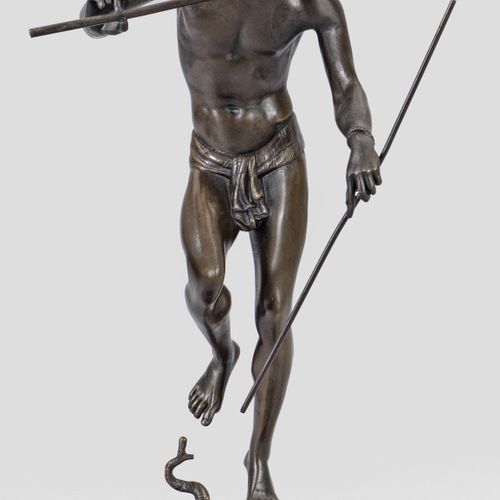 Charles-Arthur Bourgeois (1838 Dijon - 1886 Paris) after
Snake charmer
Bronze, b&hellip;