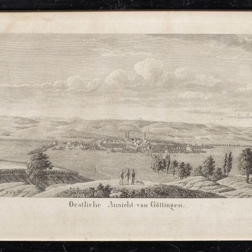 "Oestliche Ansicht von Göttingen". Originaltitel 克里斯蒂安-卡尔-路德维希-赫斯（1776 - 1853）在卡&hellip;