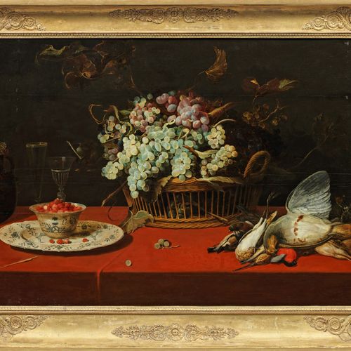 Frans Snyders (Snijders) (1579 Antwerp - 1657 ibid.)
《葡萄、草莓和野鸟静物》
Snyders以艺术和平衡的&hellip;
