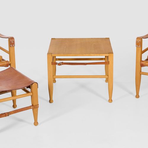Null Ensemble de meubles "Safari" de Aage Bruun & Søn 4 pièces ; paire de chaise&hellip;
