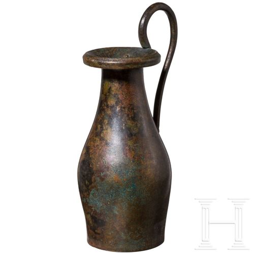 Null A Greek bronze jug (olpe), 5th - 4th century B.C. 
Bronze jug with a flat b&hellip;