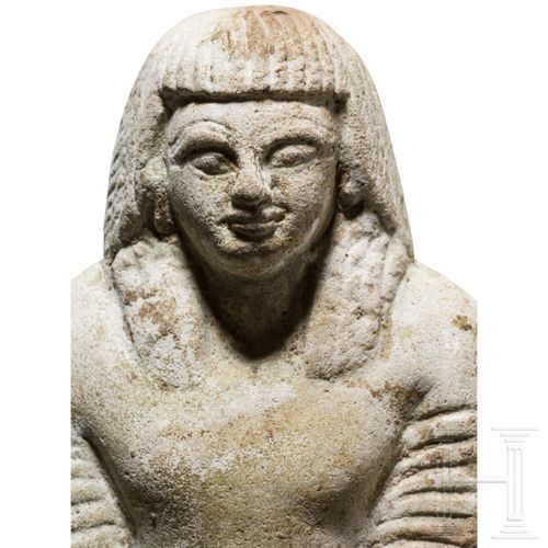 Null A faience shabti of an overseer, New Kingdom, 19th Dynasty, 1292 - 1189 B.C&hellip;