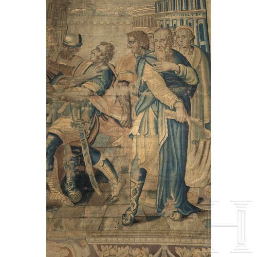 Null Une grande tapisserie française de gobelins représentant la légende de Cori&hellip;