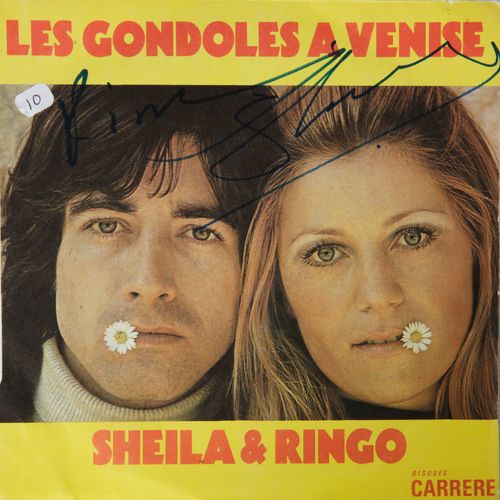 Null SHEILA (1945) & RINGO (1947) : Un disco in vinile 45 giri "Les Gondoles à V&hellip;