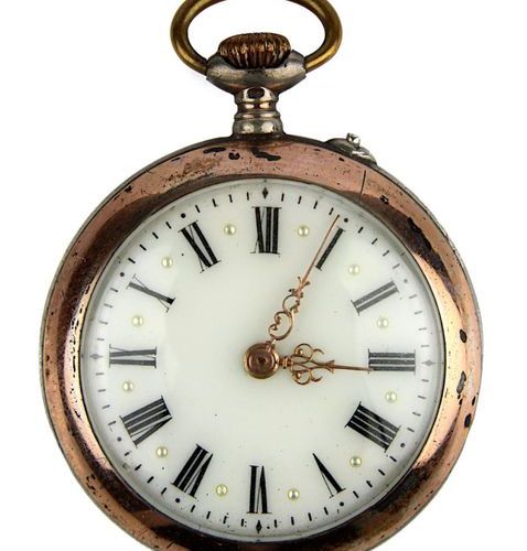 Null Two ladies' pocket watches, Germany circa 1900, one with gold case, low gol&hellip;