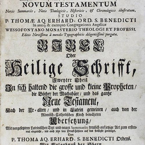 Null Biblia Sacra latino-germanica, Bible latino-allemande, volume II (Prophètes&hellip;