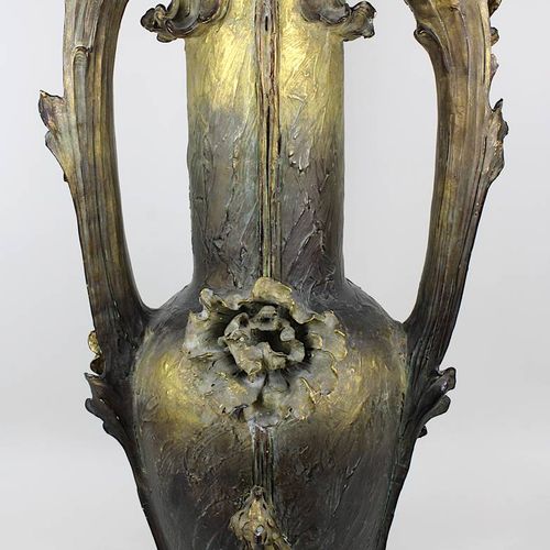 Null Grand vase de sol en céramique, Art Nouveau, allemand vers 1900, céramique &hellip;