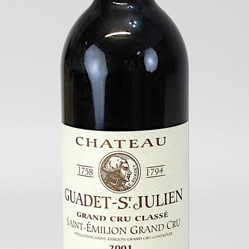 Null Eine Flasche 2001er Château Guadet-St. Julien, Grand Cru Classé , Saint-Émi&hellip;