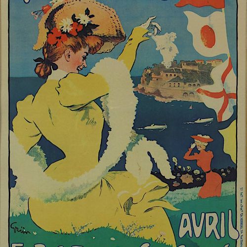 Null Grün, Jules-Alexandre (Paris 1868 - 1938 Paris), "Monaco Avril Exposition e&hellip;