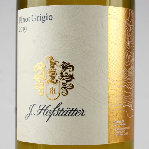 Null Pinot Grigio J.Hostatter 2019
Sudtirol Alto Adige, DOC
6 bt - cs
E
 