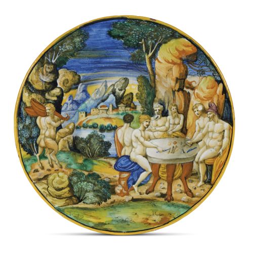 Null DISQUE, DUCHY OF URBINO, 1550 CIRCA
en majolique décorée en polychromie ; a&hellip;