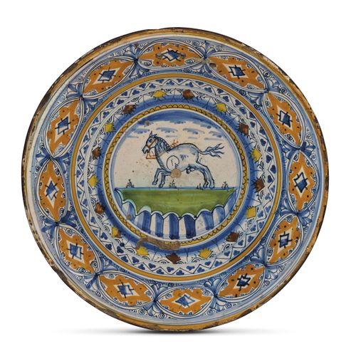 Null PIATTO, MONTELUPO, PRIMO QUARTO SECOLO XVI
in maiolica decorata in policrom&hellip;