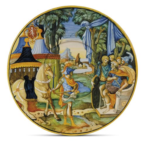 Null DISQUE, URBINO, ATELIER DE GUIDO DURANTINO, 1535-1540
en majolique peinte p&hellip;