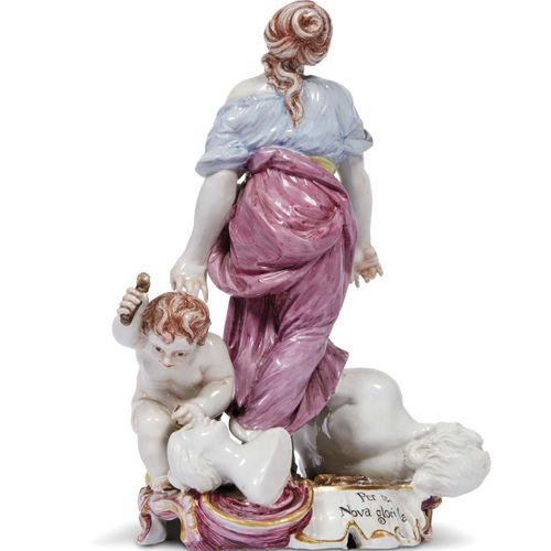 Null 集团，淋浴，MANIFATTURA GINORI，1770年左右
，多色彩绘瓷器，描绘了雕塑的寓意：一个女性形象处于鼓舞人心的状态，而在她的脚下，一个&hellip;