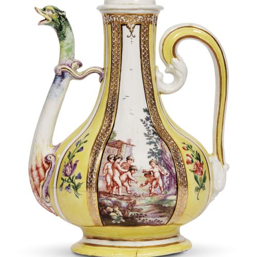 Null CAFFETTIERA, DOCCIA, MANIFATTURA GINORI, 1755
瓷器中的多色和金色彩绘。这个重要的咖啡壶虽然没有盖子，但它&hellip;