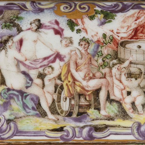 Null TABACCHIERA, DOCCIA, MANIFATTURA GINORI, 1750 CIRCA
aus polychrom bemaltem &hellip;