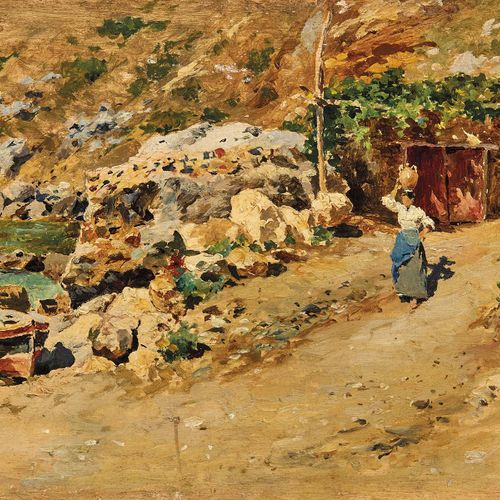 Null Antonino Leto
(Monreale 1844 - Capri 1913)
CAPRI
olio su tavoletta, cm 14,5&hellip;