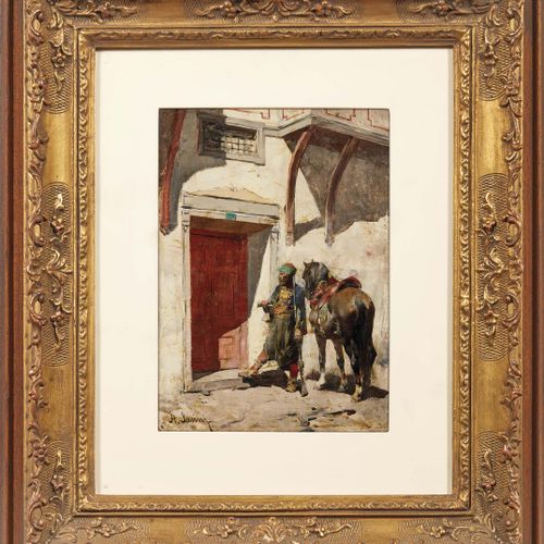 Null Alberto Pasini
(Busseto 1826 - Cavoretto 1899)
RITORNO A CASA
olio su tela,&hellip;
