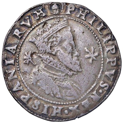Null MILAN. FILIPPO II (1556-1598) HALF SHIELD FROM 55 SOLDI
Ar gr. 16,01 D/ Cro&hellip;