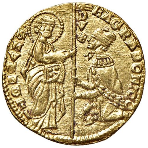 Null VENISE. BARTHOLOMEW GRADENIGO (1339-1342) DUCATO
Au gr. 3,54 D/ Saint Marc &hellip;