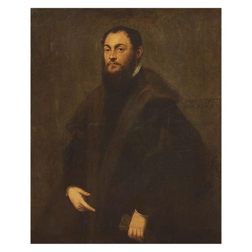 Null Jacopo Robusti，又称Tintoretto
(威尼斯，1518 - 1594)
Portrait of A GENTLEMAN
布面油画，&hellip;