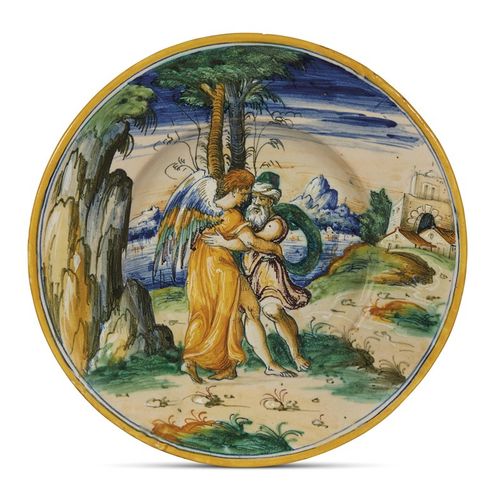 Null A DISH, WORKSHOP OF MASTRO DOMENICO AND COWORKERS, CIRCA 1570 
 
 PLATE, VE&hellip;
