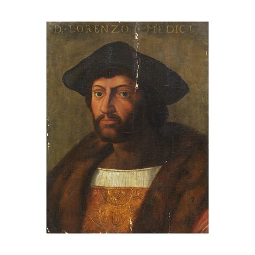 Null Florentiner Schule, 16. Jahrhundert
PORTRAIT VON LORENZO DEI MEDICI 
Öl auf&hellip;