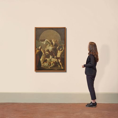 Null 那不勒斯学校，18世纪
The STONING OF SAINT STEPHAN
oil on canvas, cm 102,5x69
 
 Scuo&hellip;
