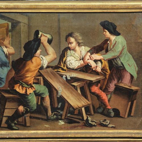 Null Venezianische Schule, 18. Jahrhundert
GENRE SCENES
fünf Gemälde Öl auf Lein&hellip;