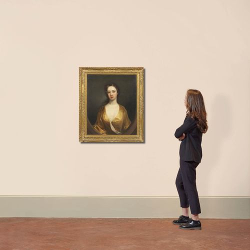 Null 法国学校，18世纪下半叶
女性肖像
布面油画，cm 75x64,5
 
 Scuola francese, seconda metà sec.XVII&hellip;